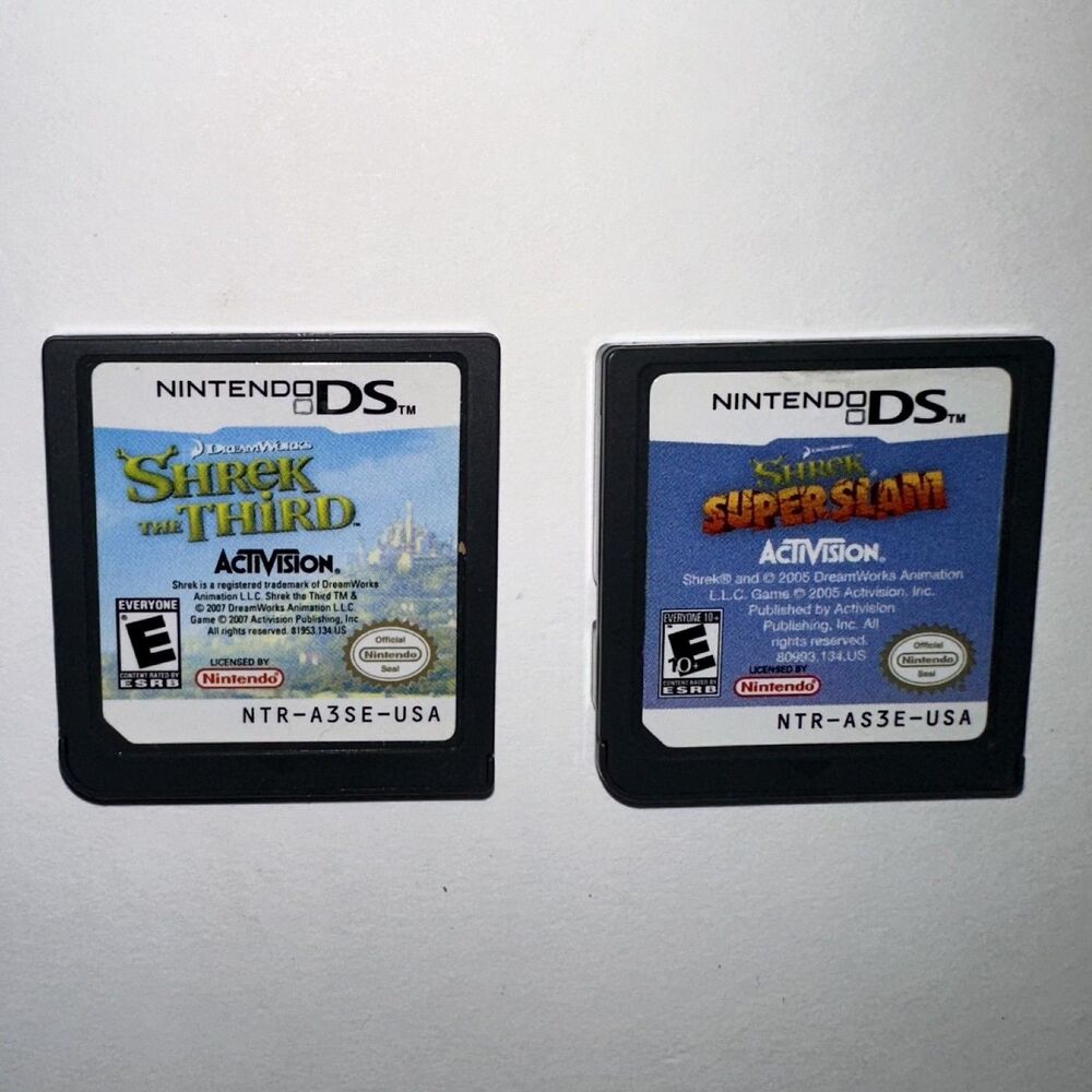 Shrek Super Slam And The Third Nintendo DS Authentic Cartridge Only Tested NDS